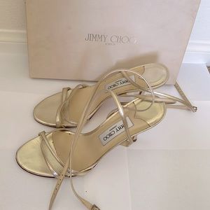 - Strappy heels by Jimmy Choo